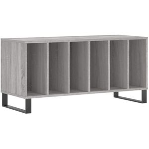 Plattenschrank Grau Sonoma 100x38x48 cm Holzwerkstoff Vidaxl