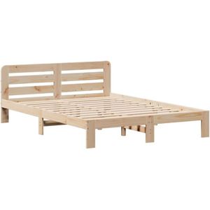 Massivholzbett ohne Matratze 150x200 cm Kiefernholz vidaXL