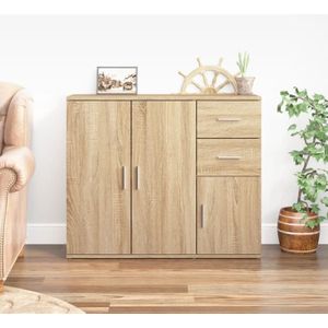 Sideboard Sonoma-Eiche 91x29,5x75 cm Holzwerkstoff
