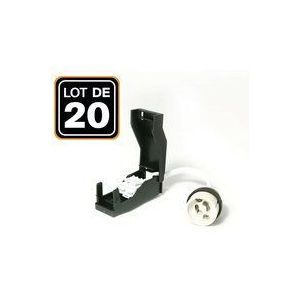Satz von 20 GU10 Keramikfassungen Automatisch 230V Klasse 2