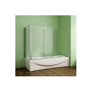 Duschparadies-de - 75X110cm Badewannenfaltwand Badewannenaufsatz mit Duschwand Duschabtrennung Höhe 140cm Dusche Faltwand 6mm Nano Glas
