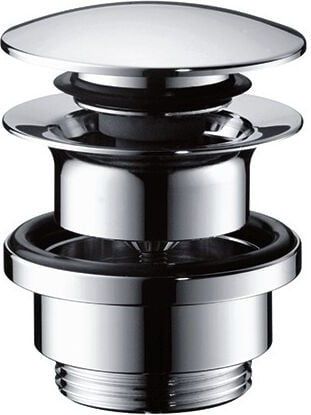 Axor Ablaufventil, Push-Open, mit Überlaufloch, - Hansgrohe