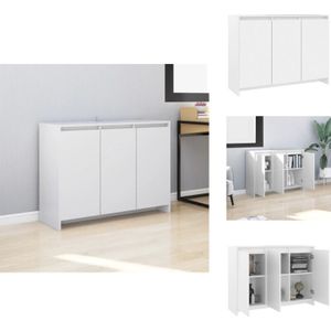 Vidaxl - Sideboard Weiß 102x33x75 cm Holzwerkstoff - Schreibtisch - Regal - Sideboard - Wohnraumgestaltung - Möbelstück
