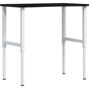 Vidaxl - Werkbank Dunkelbraun 100x60x(71,5-98) cm Massivholz Eiche