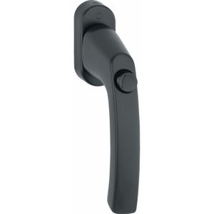 Fenstergriff liège - Druckknopf, Vierkant 7 x 40 mm, Alu schwarz matt - Hoppe
