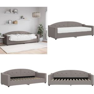 Vidaxl - Tagesbett mit Matratze Taupe 80x200 cm Stoff - Tagesbett - Schlafsofa - Gästebett - Doppelbett - Wohnzimmermöbel - Home & Living