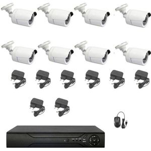 Housecurity - videoüberwachungskit ahd 8 kameras infrarot 5 mpx ip dvr 8 kanäle