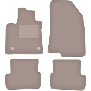 Beige Veloursmatten für: Dacia Sandero III Fließheck (2021-)