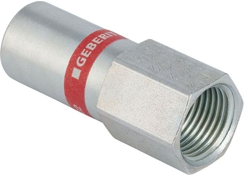 Geberit Mapress C-Stahl Übergang mit Innengewinde und Einschubende Außendurchmesser 15mm