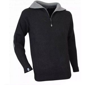 LMA - Arbeitspullover 803170 cacao Trucker-Kragen Größe 5 schwarz