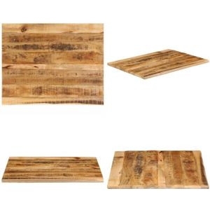 Vidaxl - Tischplatte 110x80x2,5 cm Baumkante Massivholz Raues Mangoholz - Holztischplatte - Mangoholz Tischplatte - Esstisch Platte - Tischplatte