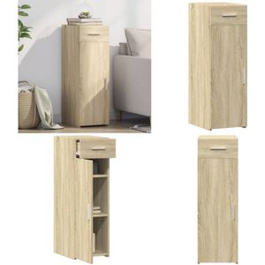 Sideboard Sonoma-Eiche 30x42,5x93 cm Holzwerkstoff - Schreibtisch - Kommode - Regal - Möbelstück - Wohnraumgestaltung - Home & Living