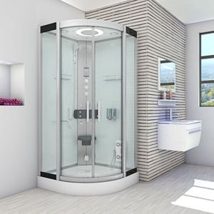 Acquavapore - Komplettdusche Duschkabine Fertigdusche Dusche D58-00T1 80x80 cm ohne 2K Scheiben Versiegelung