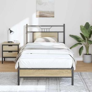 Bettgestell ohne Matratze Sonoma-Eiche 90x190 cm Holzwerkstoff