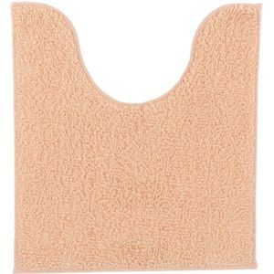 Tendance - Teppich für toilettenumrandung aus polyester 45x50 cm - puderrosa