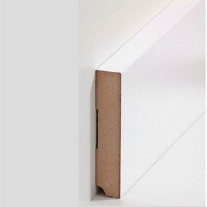 Fußleisten / Sockelleisten 'Gera' (mdf foliert / 721.1996) - weiß
