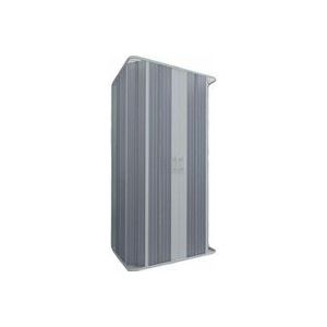 Idralite - 3-Seitige Duschkabine in pvc h 185 mit Faltduschtür weiss mod Flex mit zentraler Öffnung 80x90x80 cm