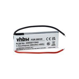 Vhbw - Akku kompatibel mit Midland bt Intercom, bt Rider, Rider fm wireless Headset Kopfhörer (400mAh, 3,7V, Li-Polymer)