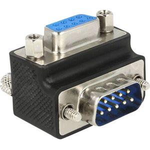 Delock Seriell Adapter [1x D-SUB-Stecker 9pol. - 1x D-SUB-Buchse 9pol.] Schwarz