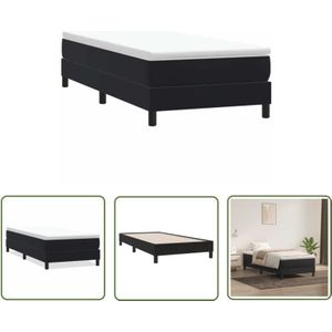 VidaXL Boxspringbett ohne Matratze Schwarz 90x210 cm Samt