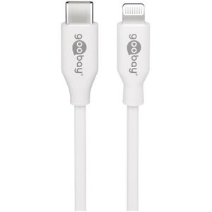 Goobay - Lightning usb-c™ Lade- und Synchronisationskabel, 0,5 m, weiß, MFi-Kabel für Apple iPhone/iPad. Kabellänge 0.5 m