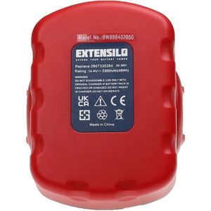 2x Akku kompatibel mit Cyklop cht 300 Werkzeug (3300 mAh, NiMH, 14,4 v) - Extensilo