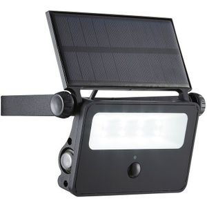 Forum Lighting - Forum Zink pir Solar 6000k led Outdoor Moderne Wandleuchte Schwarz IP54
