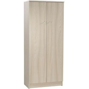 Mehrzweck-Kleiderschrank mit zwei Türen Light Elm 62x34x h147 cm