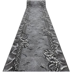 Läufer BCF MORAD Trio Blumen, Blätter grau / creme 100 cm grey 100x500 cm