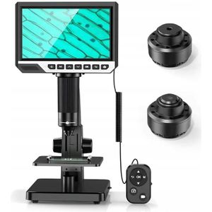 PROFESSIONELLES DIGITALMIKROSKOP 2000x 12MP 11LED HD-BILDSCHIRM 7'' 32GB MicroSD