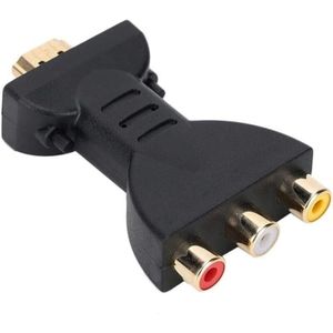 SNQ - Audio-HDMI zu rca Video Converter hdmi zu av Adapter Rot Weiß Gelb Sync Audio und Video 1080P