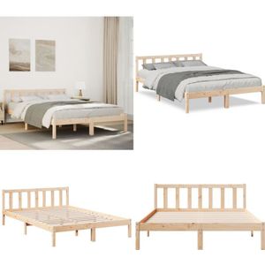 Vidaxl - Massivholzbett Extra Lang ohne Matratze 160x220 Kiefernholz