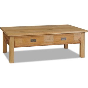 Couchtisch Massivholz Teak 100x60x35 cm Vidaxl