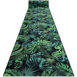 Läufer Antirutsch monstera Laub, Gummi grün 100 cm green 100x770 cm