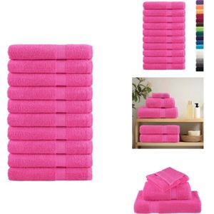 Premium-Saunatücher SOLUND 10 Stk. Rosa 80x200 cm 600 g/m² - Saunatücher - Badeset - Wellness - Handtücher - Baumwollhandtücher