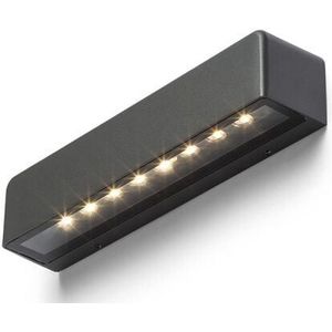 Rendl Light - Lampada applique da esterno sampo da parete grigio antracite 230V led 9W IP65 3000K