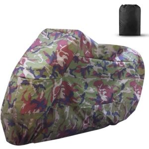 Linghhang - Motorradabdeckung (xl) Wasserdicht Winter Outdoor Staubdicht Abdeckung für Roller Motorrad Fahrrad Grün Multi-Color