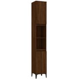 Badschrank Braun Eichen-Optik 30x30x190 cm Holzwerkstoff Vidaxl