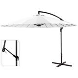 Exzentrischer Sonnenschirm maximale Höhe 3m ø300cm Farbe: white