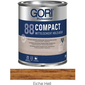 Gori - 88 Compact Mittelschicht Holzlasur Eiche Hell 2,5l 329491BaDe