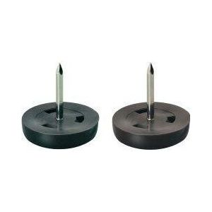 Kunststoffgleiter braun 25 mm