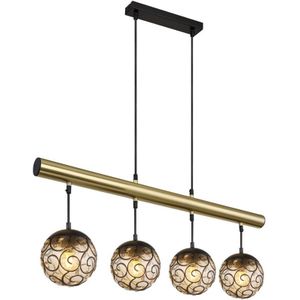 Globo - hängeleuchte - Fitz - gold - metall - große esstischlampe