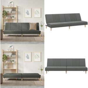 Vidaxl - Schlafsofa Dunkelgrau Stoff - Schlafsofa - Sofa Bett - Gästebett - Wohnraum Möbel - Polstersofa - Home & Living