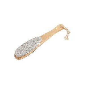 Wenko - Fuß Pflege 2 in 1 Peeling Bürsten Fußhaut Füße Pediküre Feile Kosmetik - beige