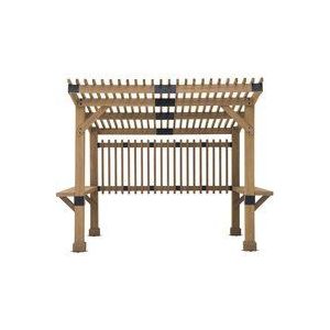 Zedernholz Pergola krone Whirlpool in Braun - 275cm x 310cm