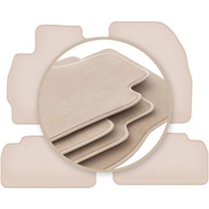 PREMIUM beige Fußmatten für: Mazda Premacy III Minivan 2010-
