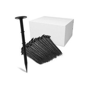 Jopassy - 16cm Erdanker Bodenanker, 1000 Stück, Ø5mm, Befestigungsanker aus Plastik, Zelthering Erdnagel
