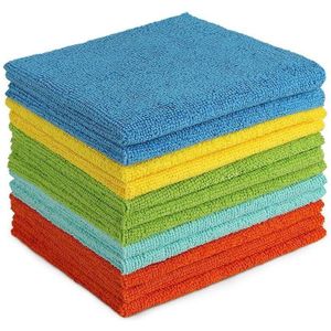 5er-Pack Mikrofasertücher und -wischtücher, weichere, saugfähigere, fusselfreie Mikrofasertücher für Zuhause, Küche, Auto, Zentren und Fenster, 30 x