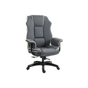 Vinsetto - Bürostuhl, Ergonomisch Schreibtischstuhl mit Liegefunktion, Drehfunktion, Höhenverstellbar Computerstuhl für Home-Office, Kunstleder,
