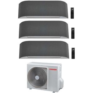 Toshiba - Klimagerät Trial Split Inverter Inverter Haori Serie 10000+10000+16000 (9000+9000+15000) Mit Ras-3m18u2avg-E Wi-Fi Integrated